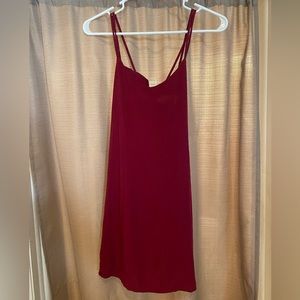 XS Red dress with criss crossed back